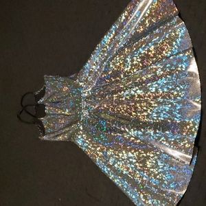 Black milk crystal skater dress